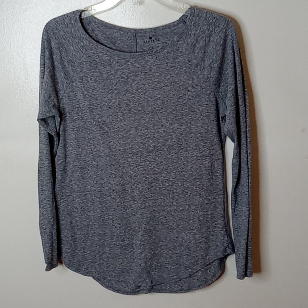Athleta Women's Shanti long sleeve heather gray top small #243064 Activewear - Picture 1 of 7
